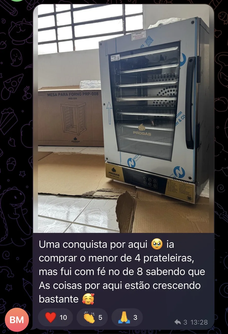 Depoimento de aluna do Método Cookies Lucrativos